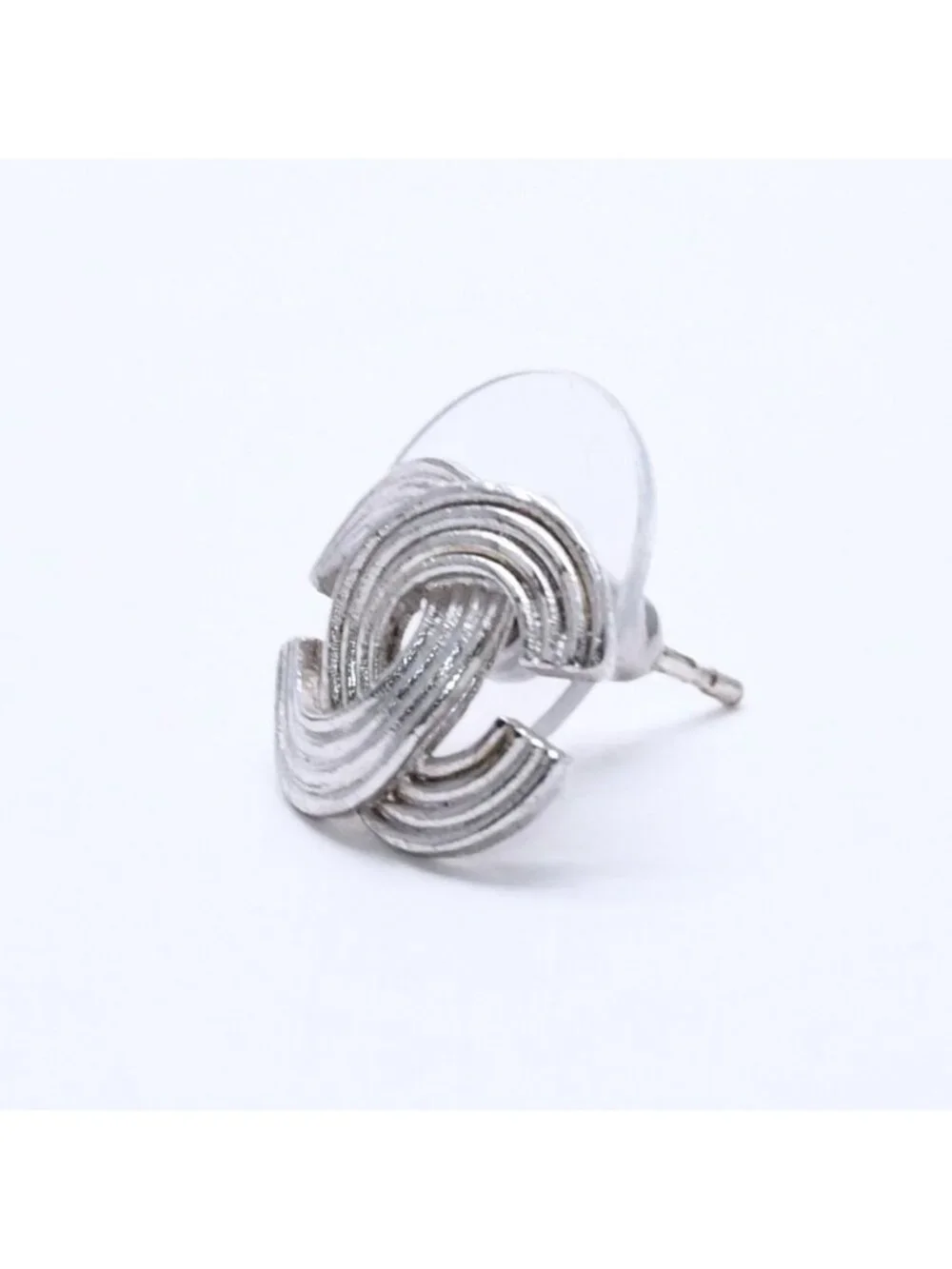Chanel CC Logo Earrings 00 Metal Silver